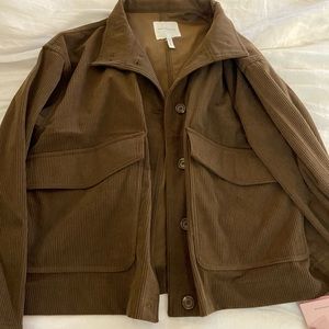 Brown Corduroy cropped Jacket